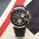 Buy Shop Tissot T Race Chronograph Anthracite Black Dial Black Silicone Strap Watch For Men - T115.417.27.061.00 USA Online