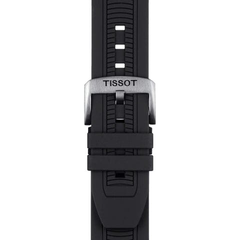 Buy Shop Tissot T Race Chronograph Anthracite Black Dial Black Silicone Strap Watch For Men - T115.417.27.061.00 USA Online