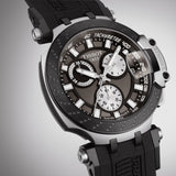 Buy Shop Tissot T Race Chronograph Anthracite Black Dial Black Silicone Strap Watch For Men - T115.417.27.061.00 USA Online