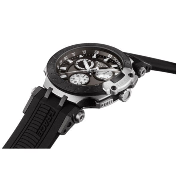 Buy Shop Tissot T Race Chronograph Anthracite Black Dial Black Silicone Strap Watch For Men - T115.417.27.061.00 USA Online