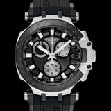 Buy Shop Tissot T Race Chronograph Anthracite Black Dial Black Silicone Strap Watch For Men - T115.417.27.061.00 USA Online