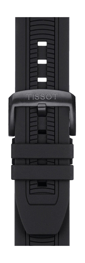 Buy Shop Tissot T Race Chronograph Anthracite Black Dial Black Silicone Strap Watch For Men - T115.417.37.061.03 USA Online