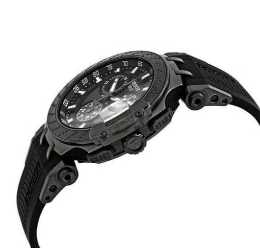 Buy Shop Tissot T Race Chronograph Anthracite Black Dial Black Silicone Strap Watch For Men - T115.417.37.061.03 USA Online