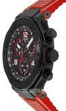 Buy Shop Tissot T Race Chronograph Black Dial Red Rubber Strap Watch For Men - T141.417.37.057.01 USA Online