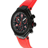 Buy Shop Tissot T Race Chronograph Black Dial Red Rubber Strap Watch For Men - T141.417.37.057.01 USA Online