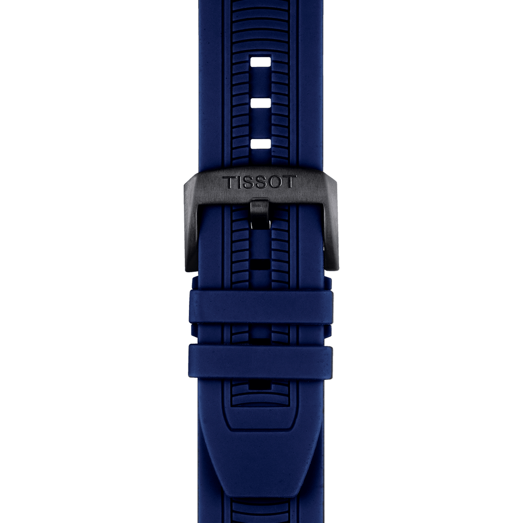 Buy Shop Tissot T Race Chronograph Blue Dial Blue Silicone Strap Watch For Men - T115.417.37.041.00 USA Online