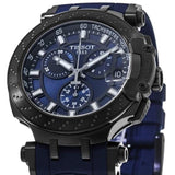 Buy Shop Tissot T Race Chronograph Blue Dial Blue Silicone Strap Watch For Men - T115.417.37.041.00 USA Online