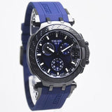 Buy Shop Tissot T Race Chronograph Blue Dial Blue Silicone Strap Watch For Men - T115.417.37.041.00 USA Online