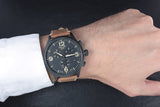 Buy Shop Tissot T Sport Chrono XL Black Dial Brown Leather Strap Watch For Men - T116.617.36.057.00 USA Online