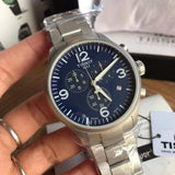 Buy Shop Tissot T Sport Chrono XL Chronograph Blue Dial Silver Steel Strap Watch For Men - T116.617.11.047.00 USA Online