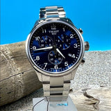 Buy Shop Tissot T Sport Chrono XL Classic Blue Dial Silver Steel Strap Watch For Men - T116.617.11.047.01 USA Online