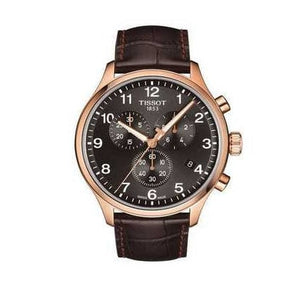Buy Shop Tissot T Sport Chrono XL Classic Brown Dial Brown Leather Strap Watch For Men - T116.617.36.057.01 USA Online