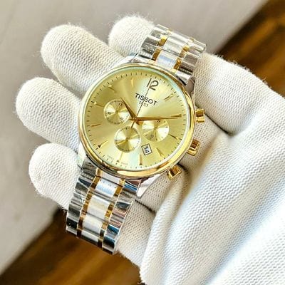 Buy Shop Tissot T Sport Chrono XL Classic Gold Dial Two Tone Steel Strap Watch for Men - T116.617.22.021.00 USA Online