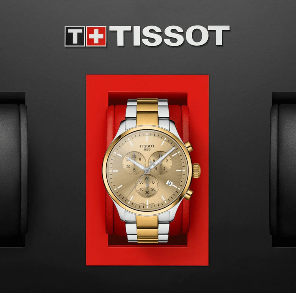 Buy Shop Tissot T Sport Chrono XL Classic Gold Dial Two Tone Steel Strap Watch for Men - T116.617.22.021.00 USA Online