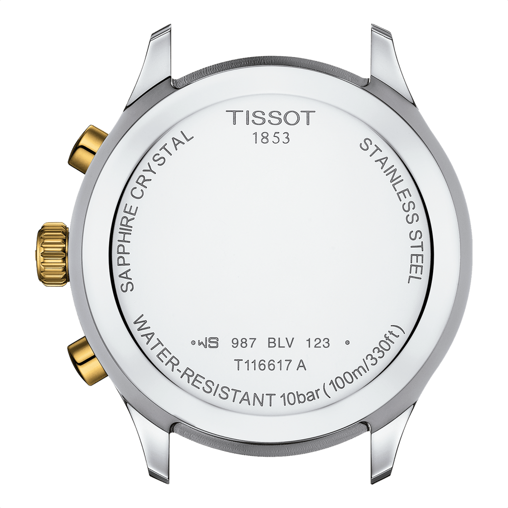 Buy Shop Tissot T Sport Chrono XL Classic Gold Dial Two Tone Steel Strap Watch for Men - T116.617.22.021.00 USA Online
