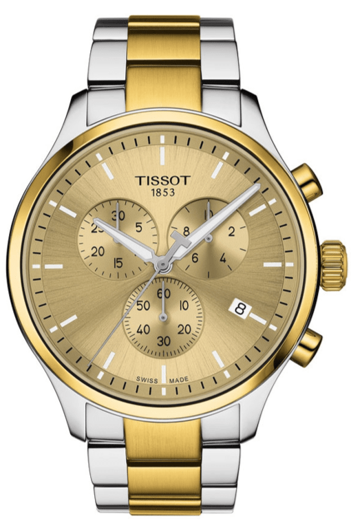 Buy Shop Tissot T Sport Chrono XL Classic Gold Dial Two Tone Steel Strap Watch for Men - T116.617.22.021.00 USA Online