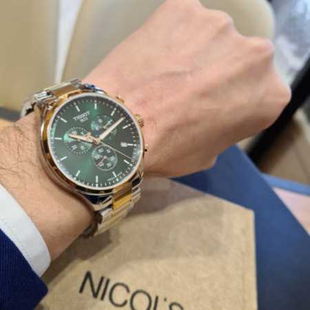 Buy Shop Tissot T Sport Chrono XL Classic Green Dial Two Tone Steel Strap Watch for Men - T116.617.22.091.00 USA Online