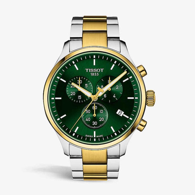 Buy Shop Tissot T Sport Chrono XL Classic Green Dial Two Tone Steel Strap Watch for Men - T116.617.22.091.00 USA Online