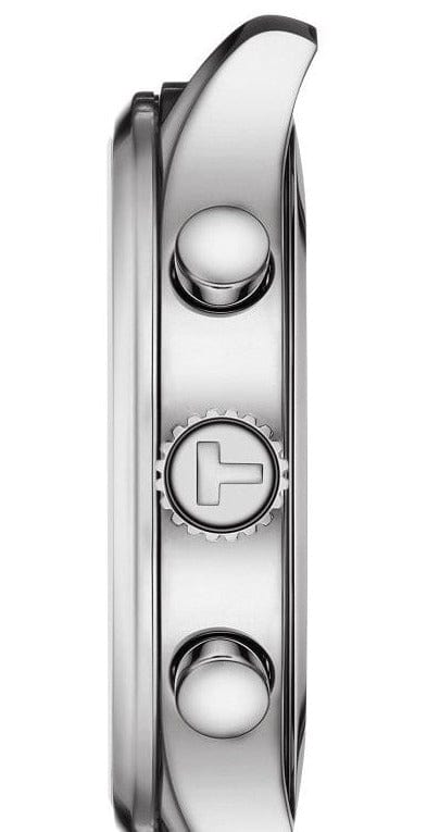 Buy Shop Tissot T Sport Chrono XL Classic Silver Dial Brown Leather Strap Watch For Men - T116.617.16.037.00 USA Online