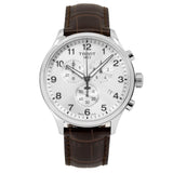Buy Shop Tissot T Sport Chrono XL Classic Silver Dial Brown Leather Strap Watch For Men - T116.617.16.037.00 USA Online
