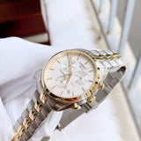 Buy Shop Tissot T Sport PR 100 Chronograph White Dial Two Tone Steel Strap Watch For Men - T101.417.22.031.00 USA Online