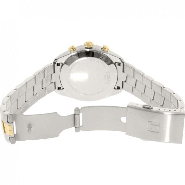 Buy Shop Tissot T Sport PR 100 Chronograph White Dial Two Tone Steel Strap Watch For Men - T101.417.22.031.00 USA Online