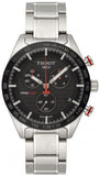 Buy Shop Tissot T Sport PRS 516 Chronograph Black Dial Silver Steel Strap Watch For Men - T100.417.11.051.01 USA Online