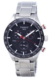 Buy Shop Tissot T Sport PRS 516 Chronograph Black Dial Silver Steel Strap Watch For Men - T100.417.11.051.01 USA Online