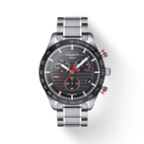Buy Shop Tissot T Sport PRS 516 Chronograph Black Dial Silver Steel Strap Watch For Men - T100.417.11.051.01 USA Online