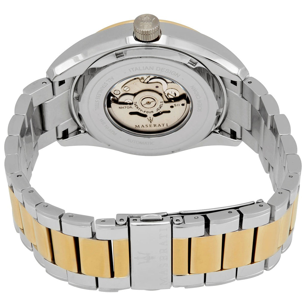 Buy Shop Maserati Traguardo Automatic White Skeleton Dial Two Tone Steel Strap Watch For Men - R8823112003 USA Online