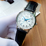 Buy Shop Citizen Eco Drive Silver Dial Black Leather Strap Watch For Men - AO9000-06B USA Online