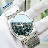 Buy Shop Tissot PRX Powermatic 80 Green Dial Silver Steel Strap Watch For Men - T137.407.11.091.00 USA Online