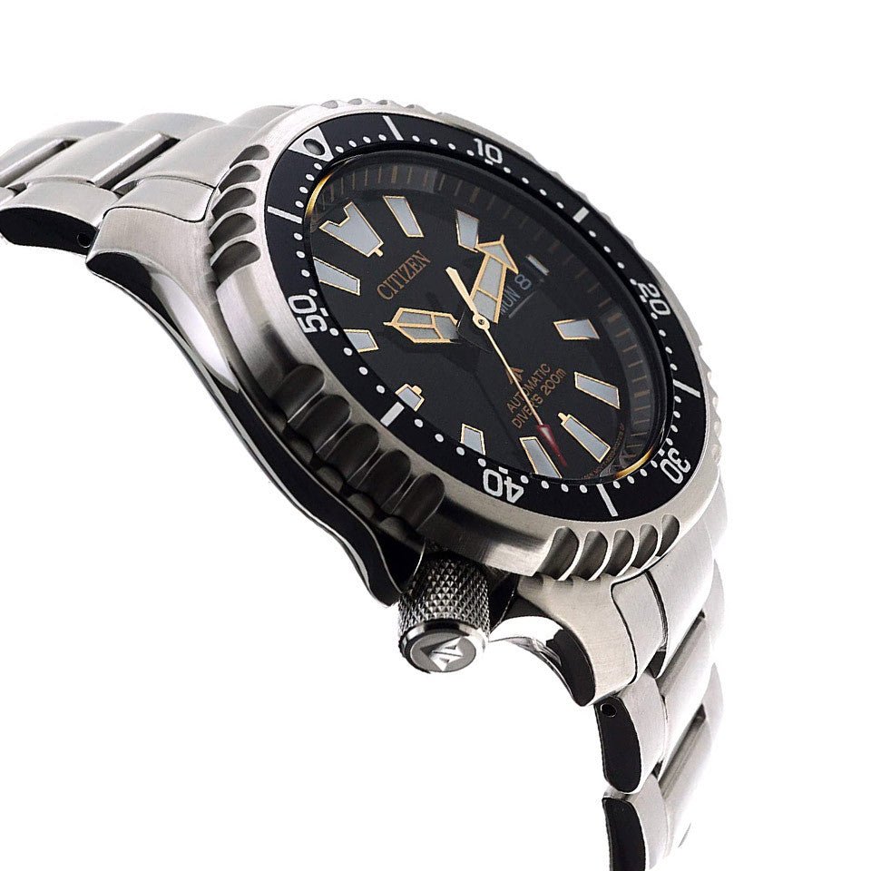 Buy Shop Citizen Promaster 200M Diver Fugu Asian Limited Edition Black Dial Silver Steel Strap Watch For Men - NY0090-86E USA Online