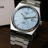 Buy Shop Tissot PRX Powermatic 80 Ice Blue Tiffany Dial Silver Steel Strap Watch for Men - T137.407.11.351.00 USA Online