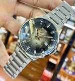 Buy Shop Mido Commander Automatic Gradient Black Dial Silver Steel Strap Watch For Men - M021.407.11.411.00 USA Online