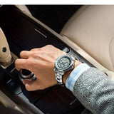 Buy Shop Maserati Successo Chronograph Silver Dial Silver Steel Strap Watch For Men - R8873621006 USA Online