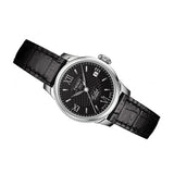 Buy Shop Tissot Le Locle Automatic Lady Black Dial Black Leather Strap Watch for Women - T41.1.123.57 USA Online