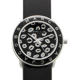Buy Shop Marc Jacobs Amy Black Dial Black Leather Strap Watch for Women - MBM1163 USA Online