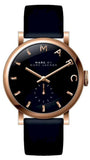 Buy Shop Marc Jacobs Baker Black Dial Black Leather Strap Watch for Women - MBM8633 USA Online