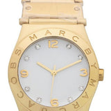 Buy Shop Marc Jacobs Amy White Dial Gold Steel Strap Watch for Women - MBM8519 USA Online