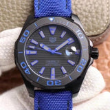 Buy Shop Tag Heuer Aquaracer Calibre 5 Automatic Titanium Blue Dial Blue Nylon Strap Watch for Gents - WAY208B.FC6382 USA Online