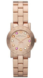 Buy Shop Marc Jacobs Amy Rose Gold Dial Rose Gold Steel Strap Watch for Women - MBM3219 USA Online