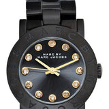 Buy Shop Marc Jacobs Amy Black Dial Black Steel Strap Watch for Women - MBM8595 USA Online