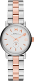 Buy Shop Marc Jacobs Baker White Dial Two Tone Steel Strap Watch for Women - MBM3331 USA Online