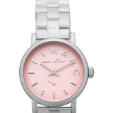 Buy Shop Marc Jacobs Baker Pink Dial Silver Steel Strap Watch for Women - MBM3283 USA Online
