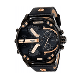 Buy Shop Diesel Mr Daddy 2.0 Chronograph Black Dial Black Leather Strap Watch For Men - DZ7350 USA Online