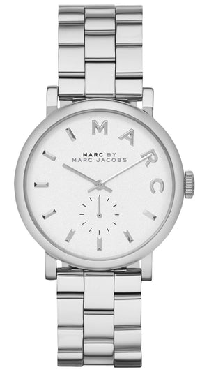 Buy Shop Marc Jacobs Baker White Dial Silver Steel Strap Watch for Women - MBM3242 USA Online