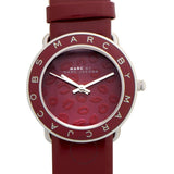 Buy Shop Marc Jacobs Amy Red Dial Burgundy Leather Strap Watch for Women - MBM1162 USA Online