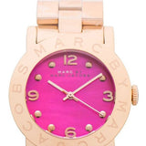 Buy Shop Marc Jacobs Amy Pink Dial Rose Gold Steel Strap Dial Watch for Women - MBM8625 USA Online