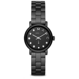 Buy Shop Marc Jacobs Marc Black Dial Black Steel Strap Watch for Women - MBM8673 USA Online